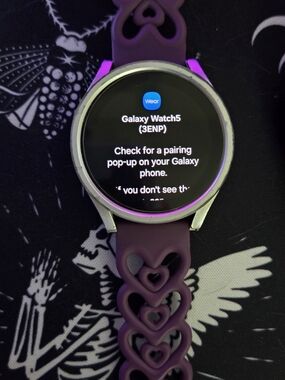 Samsung Galaxy Watch5 Purple Smartwatch with Heart-Link Band